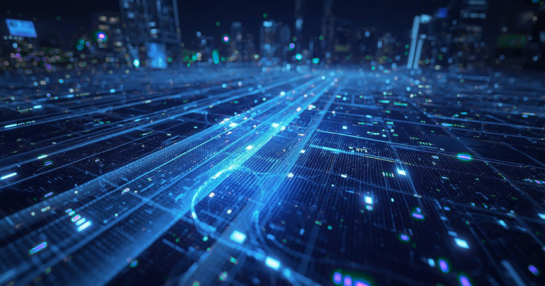 Imagen creada con IA: redes de conexión ficticias